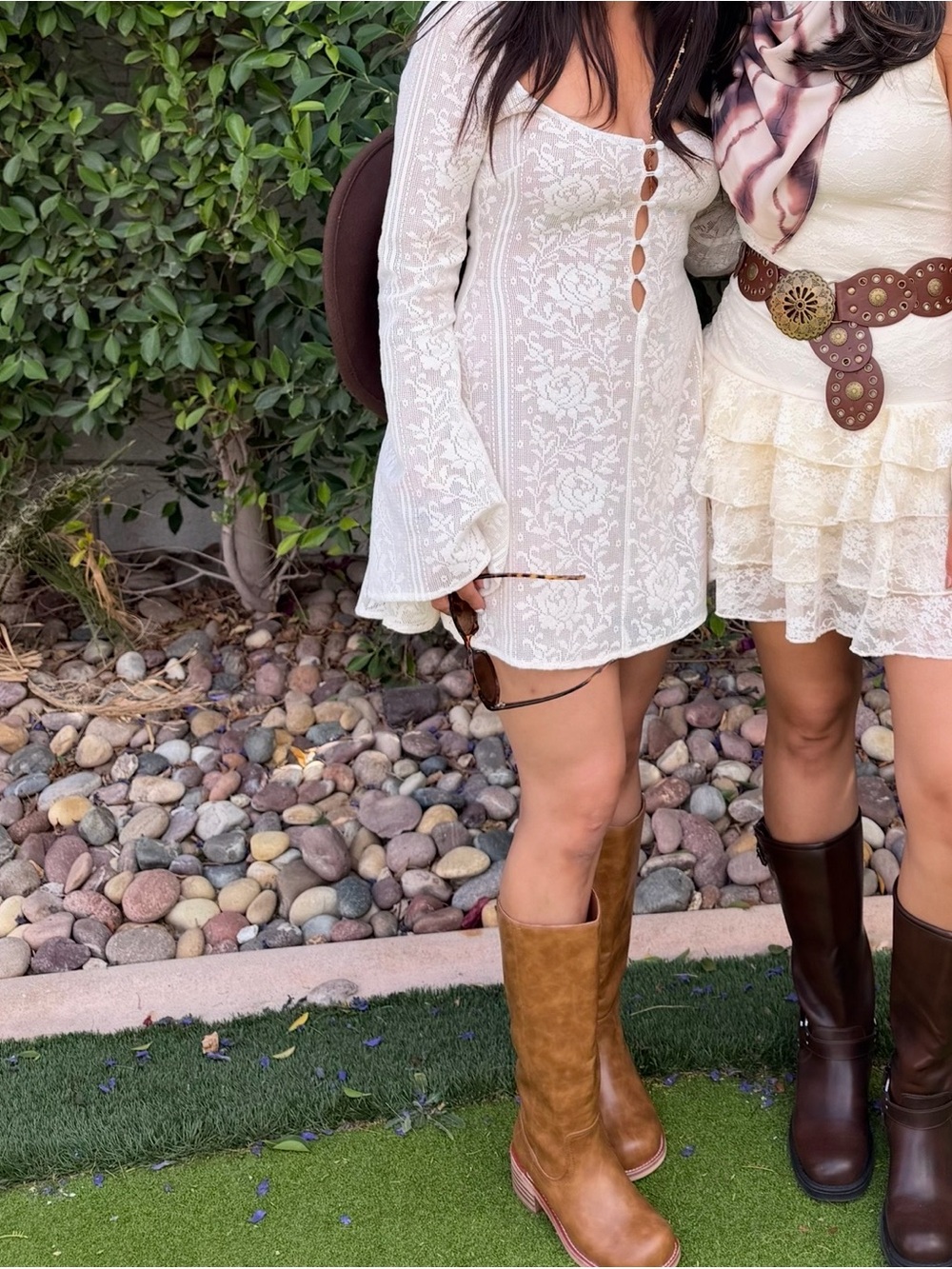 Revolve Letica Mini Dress in Ivory LOBA - Picture 4 of 4